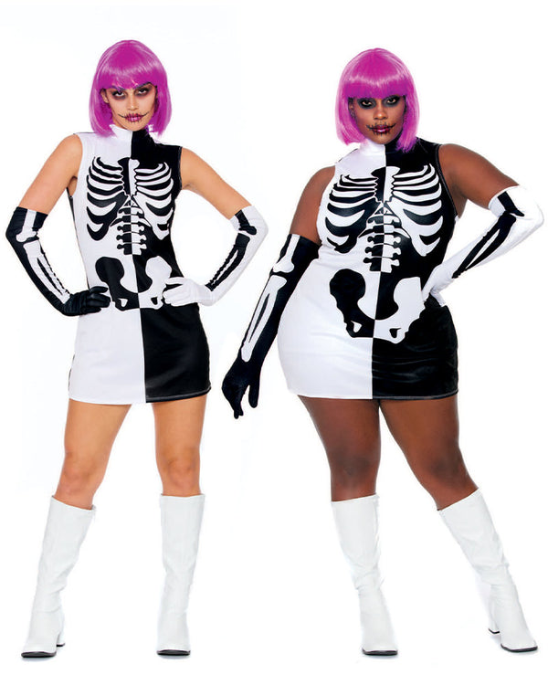Parti Skeleton Womens Costume