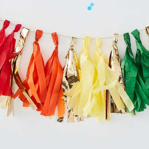 Over The Rainbow Tassel Garland Pack of 17