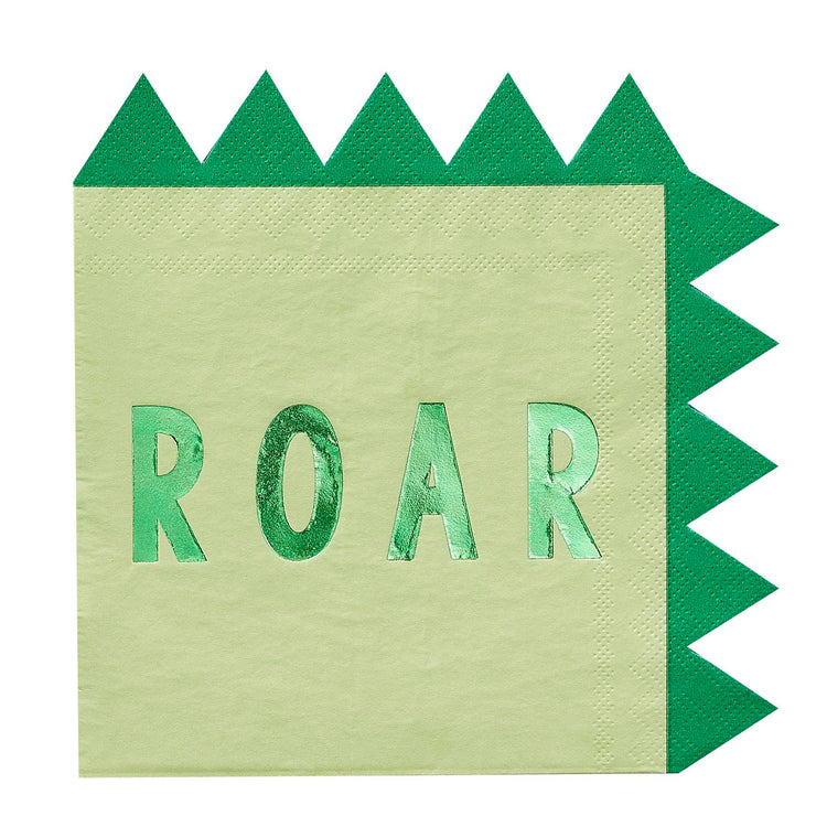 Roar Shaped Lunch Napkins Pack of 16