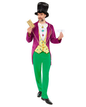 Roald Dahl Charlie and The Chocolate Factory Willy Wonka Mens Costume