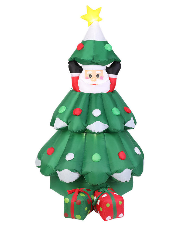 Santa in Tree with Up and Down function Christmas Inflatable 1.8m