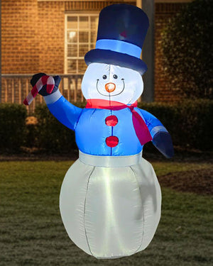 Snowman Classic Christmas Lawn Inflatable 1.2m