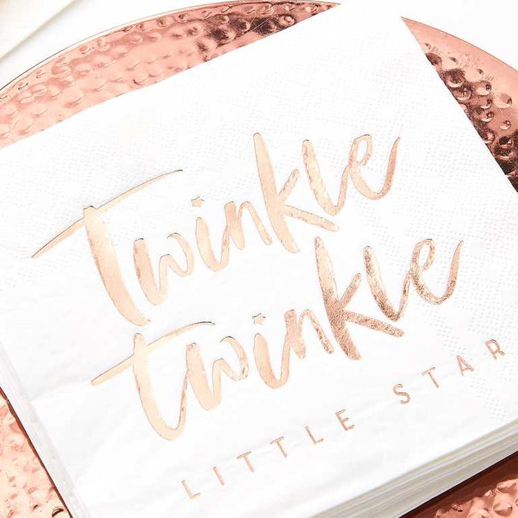 Twinkle Twinkle Napkins Foiled Pack of 16