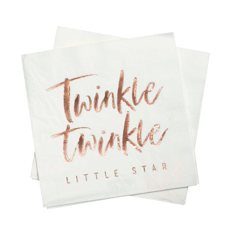 Twinkle Twinkle Napkins Foiled Pack of 16