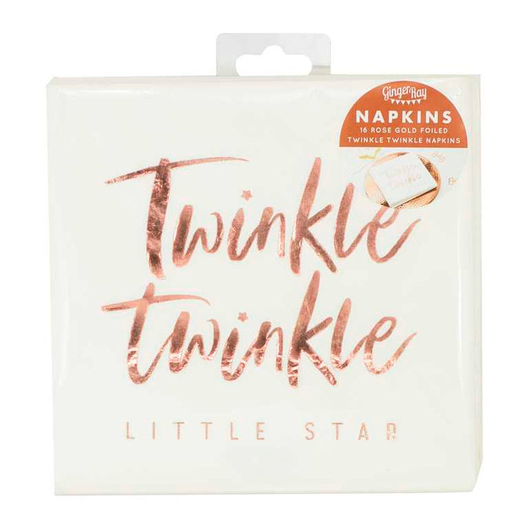 Twinkle Twinkle Napkins Foiled Pack of 16