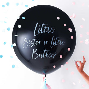 Twinkle Twinkle Giant Gender Reveal Brother Or Sister Balloon
