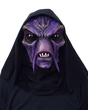 Venutian Alien Monster Hooded Deluxe Mask with Moving Mouth