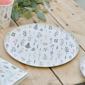 Bridal Bloom Floral Plates