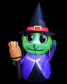 Adorable Witch Lawn Halloween Inflatable 1m