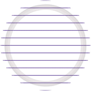 New Purple Stripes 23cm Round Paper Plates Pack of 8