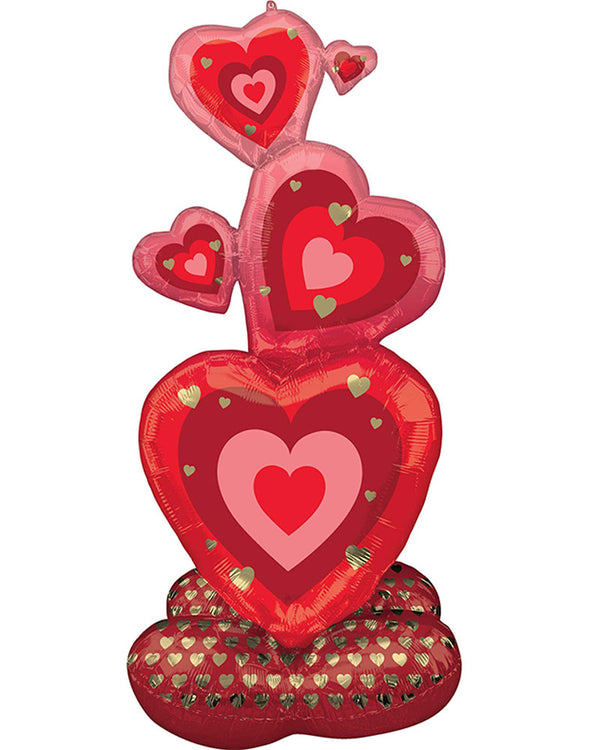 AirLoonz Stacking Hearts 13m Foil Balloon