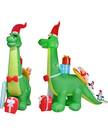 Humungosaurus Santa Wave Rider Christmas Lawn Inflatable 3.9m
