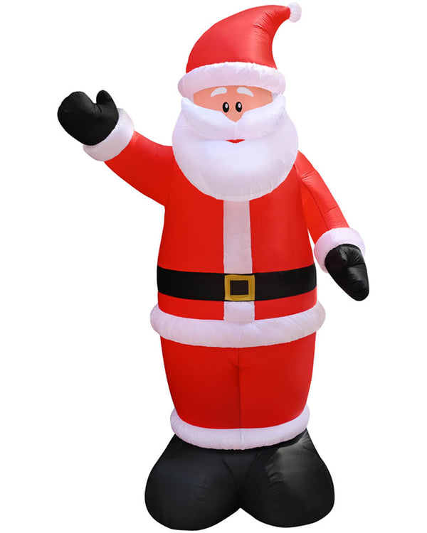Massive Santa Waving Christmas Lawn Inflatable 5m