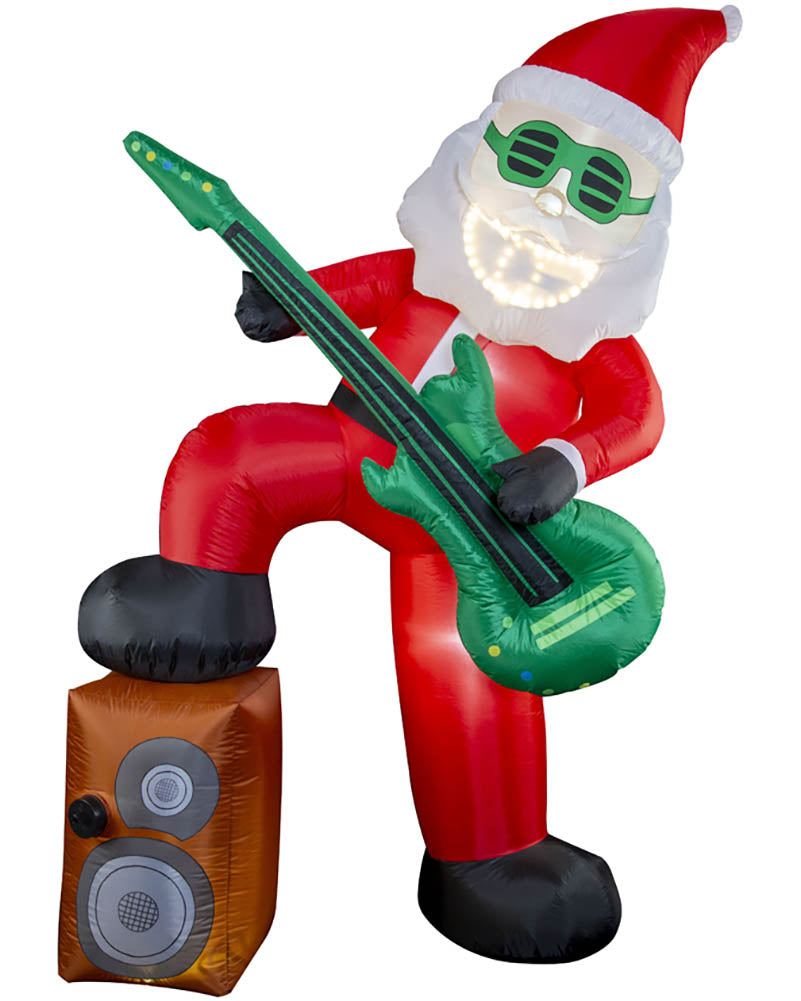 Santa Rocker Christmas Lawn Inflatable 2.4m