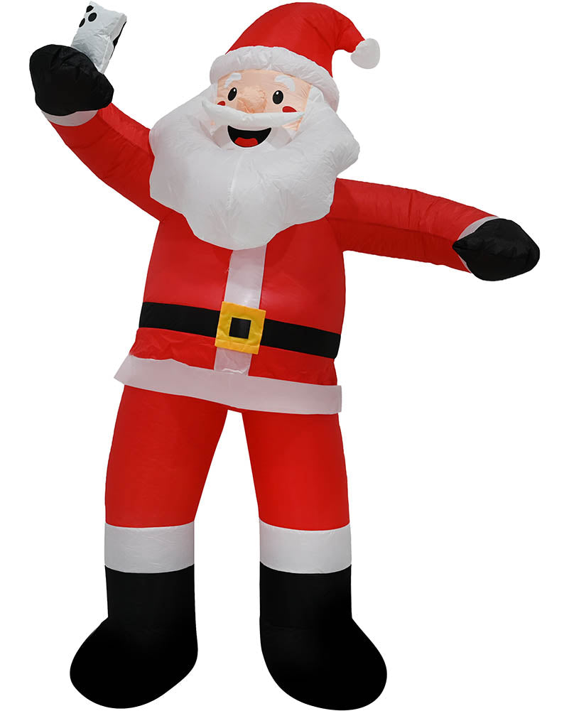 Santa Selfie Christmas Lawn Inflatable 2.1m