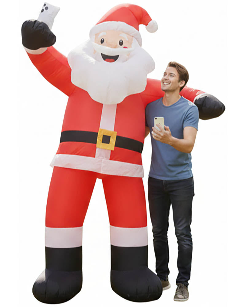 Santa Selfie Christmas Lawn Inflatable 2.1m
