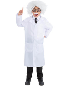 Albert Einstein Wig Glasses Tie and Moustache Kids Set