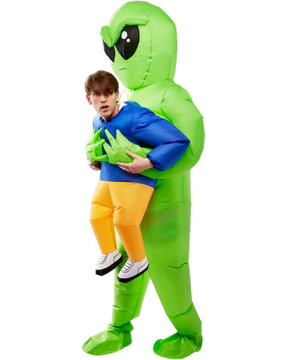 Alien Ride-On Kidnapping Inflatable Adult Costume