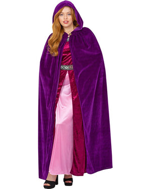 Amethyst Purple Medieval Adult Deluxe Cloak
