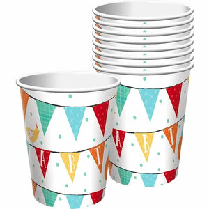 Barnyard Birthday 9oz / 266ml Paper Cups Pack of 8