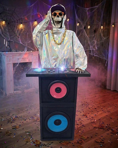 DJ Reaper Animated Halloween Decoration 1.7m