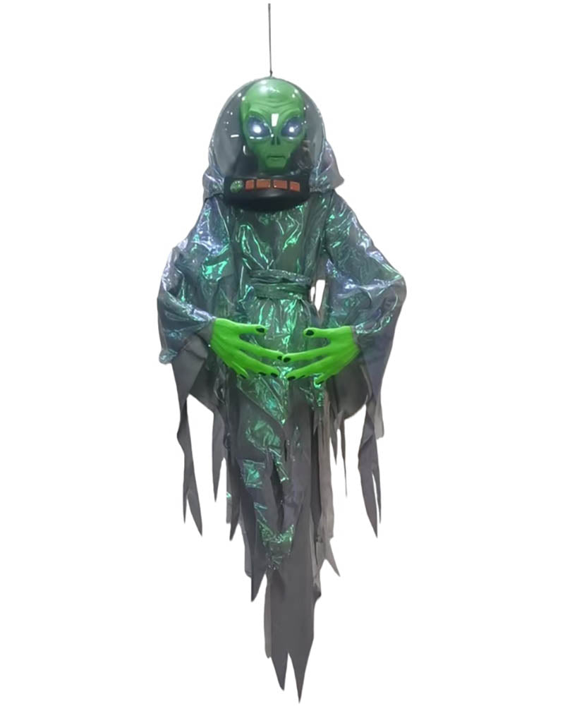 Hanging Alien Animated Halloween Decoration 1.2m