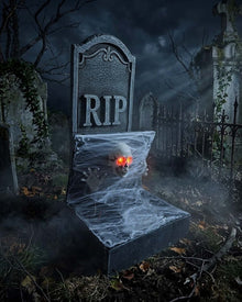 Pop Up Skeleton Tombstone Animated Halloween Decoration 1m