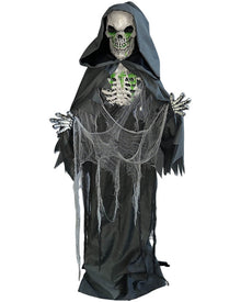 Skeleton Stretching Reaper Animated Halloween Decoration 1.7m