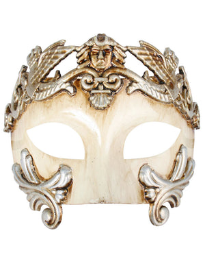 Antonio Roman Platinum and Ivory Eye Mask
