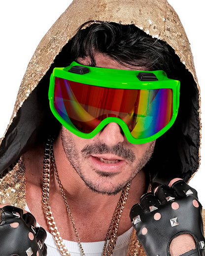 Apres Ski Neon Green Adult Goggles