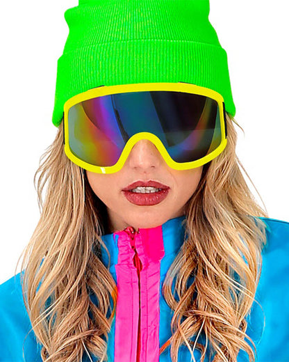 Apres Ski Neon Yellow Adult Goggles