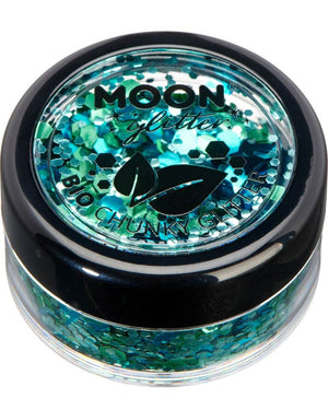 Moon Glitter Blue Aquarium Mystic Chunky Bio Body Glitter 3g