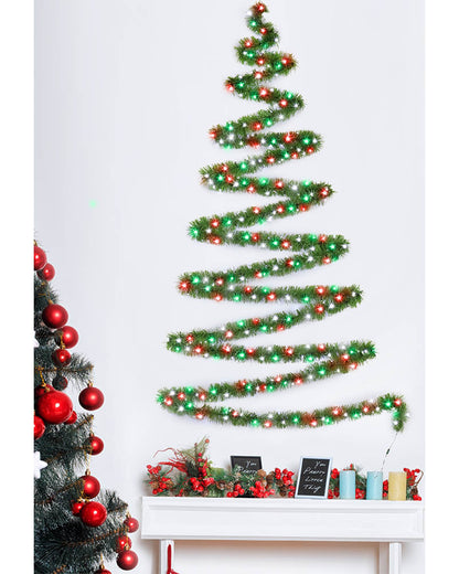Assorted Pre-Lit Christmas Garland Warm White or Multicoloured 10m