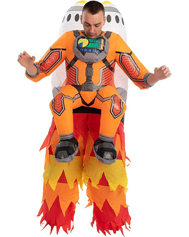 Astronaut On A Rocket Inflatable Adult Costume