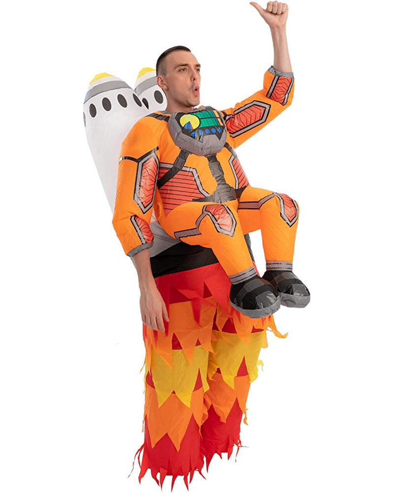 Astronaut On A Rocket Inflatable Adult Costume