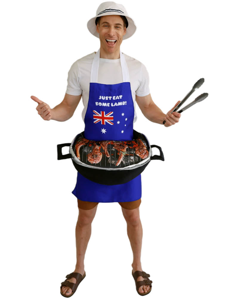Aussie BBQ and Apron Adult Costume
