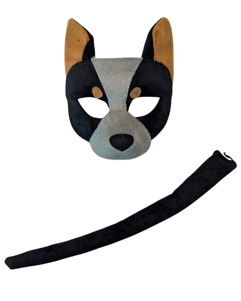 Aussie Dog Deluxe Mask and Tail Set