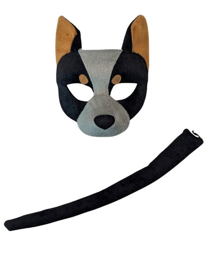 Aussie Dog Deluxe Mask and Tail Set