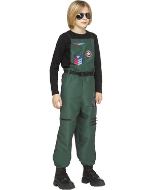 Aviator Jumpsuit Kids Costume