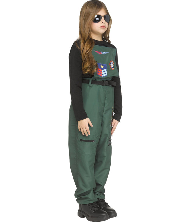 Aviator Jumpsuit Kids Costume