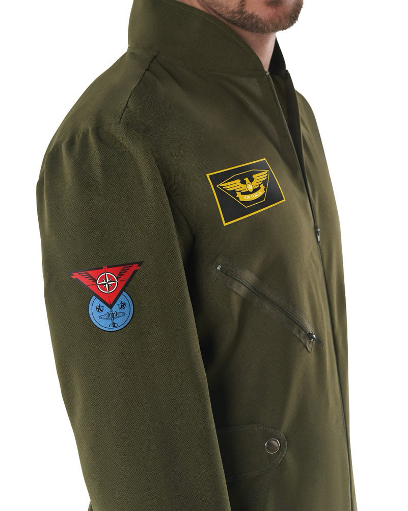Aviator Jumpsuit Mens Costume