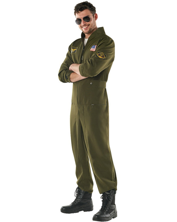 Aviator Jumpsuit Mens Costume