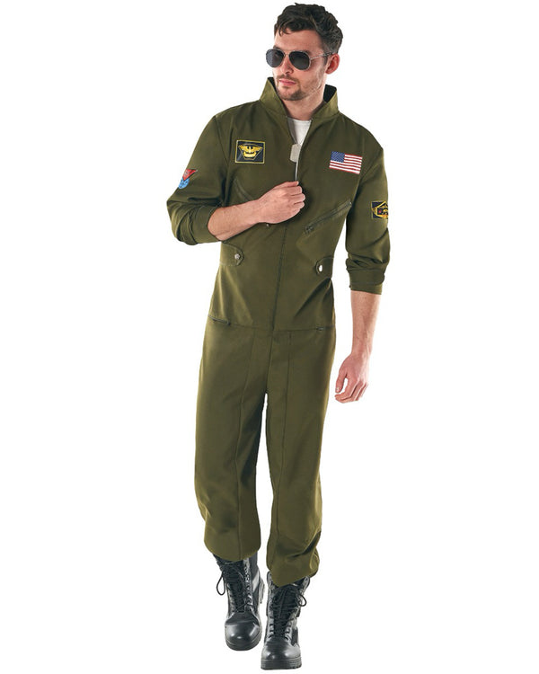 Aviator Jumpsuit Mens Costume