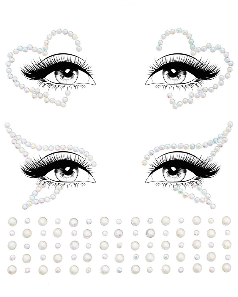 Ayla Glow in the Dark Face Jewels Sticker