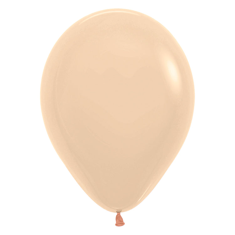 Pastel Matte Malibu Peach 30cm Latex Balloons Pack of 25