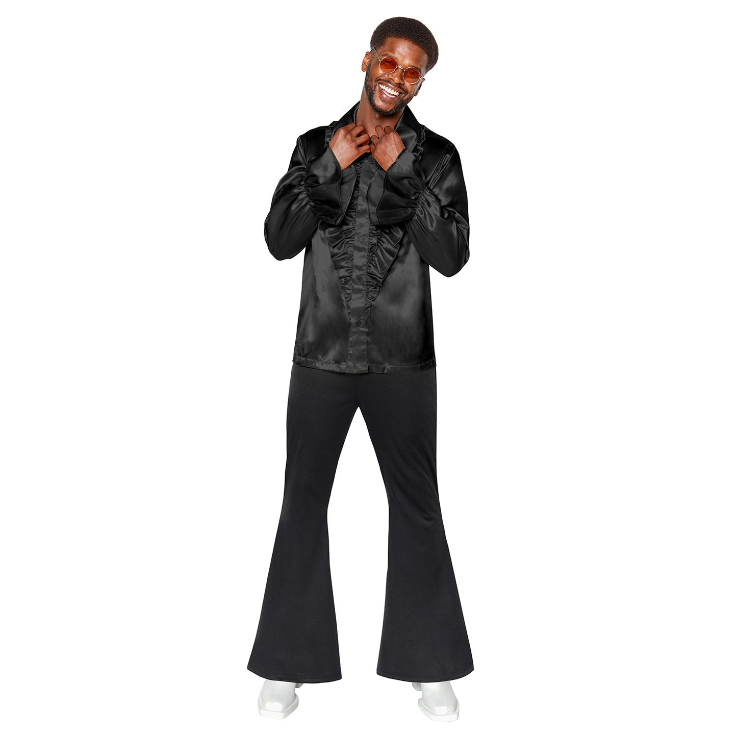 Costume Disco Flares Black Mens Size Small