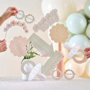 Floral Baby Shower Photo Booth Props