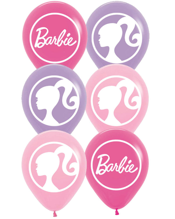 Barbie 30cm Latex Balloons Pack of 6