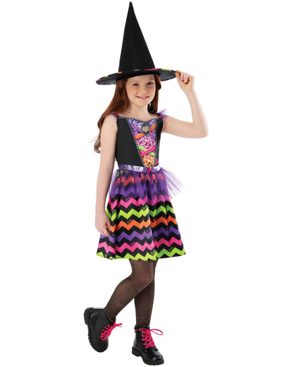 Barbie Colourful Witch Girls Costume