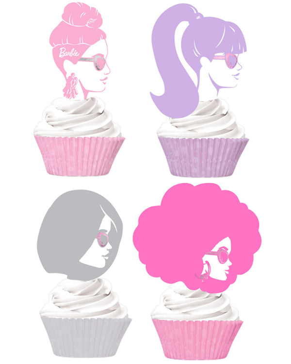 Barbie Cupcake & Pick Set Pack of 24